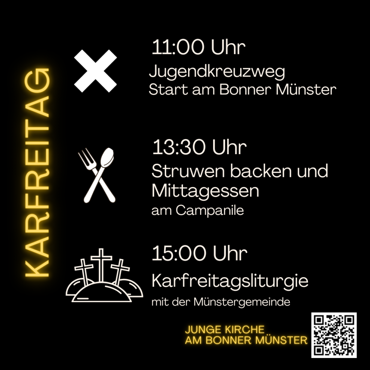 Karfreitag: Mittagessen am Campanile
